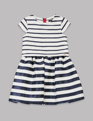 Striped A-Line Dress (3-14 Years) Image 2 of 3