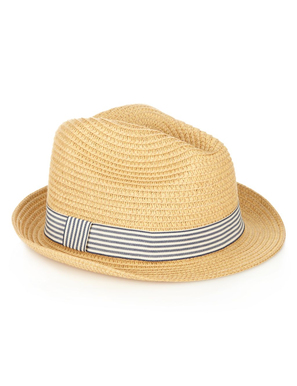 Striped Band Trilby Straw Hat (Younger Boys) 1 of 1