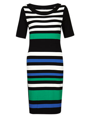 Striped Bodycon Dress Image 2 of 4