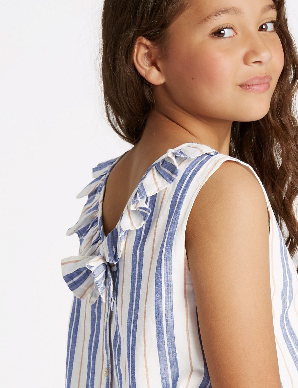 Striped Bow Back Top (3-16 Years) 4 of 4