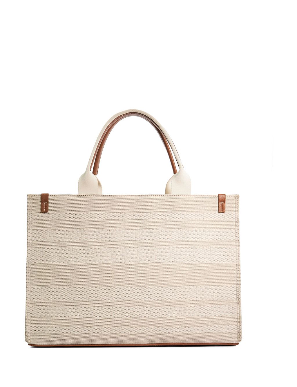 Striped Canvas Tote Bag 2 of 5