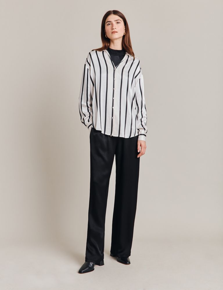 Striped Collared Button Through Shirt | Ghost | M&S
