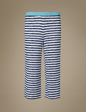 Striped Cropped Pyjama Bottoms Image 2 of 4
