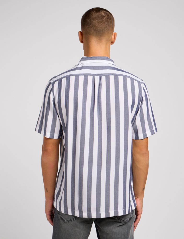 Striped Cuban Collar Shirt 3 of 6