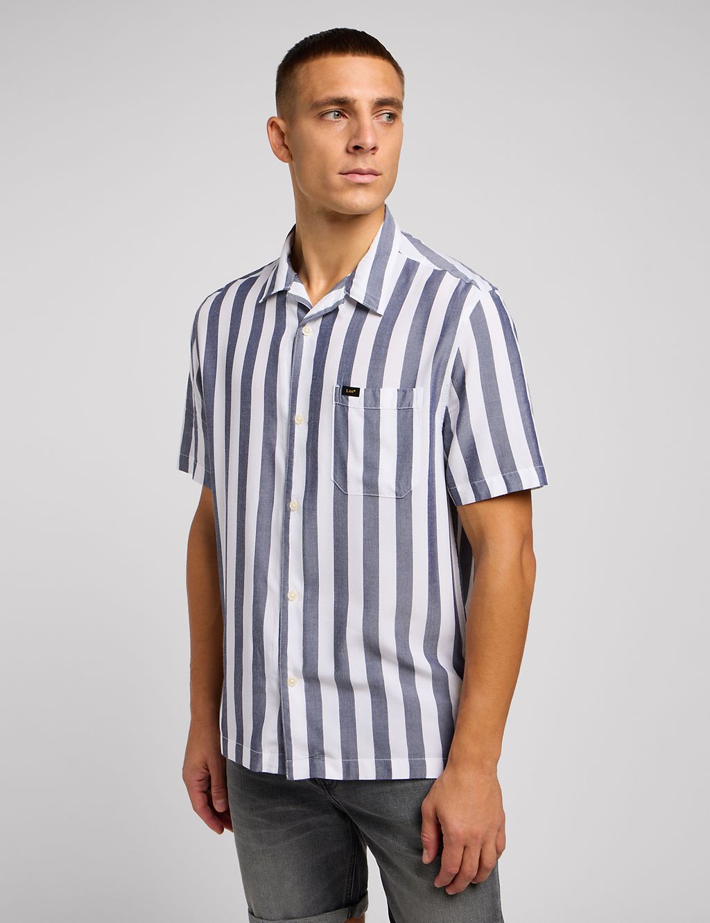 Striped Cuban Collar Shirt 5 of 6