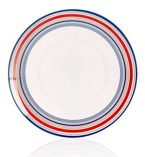 Striped Dinner Plate Image 1 of 2