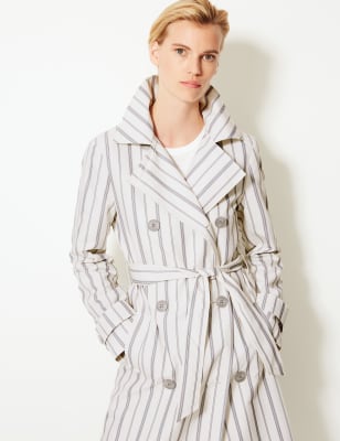 Striped 2025 trench coat