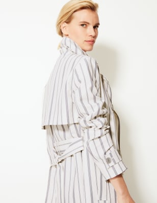 Striped 2025 trench coat