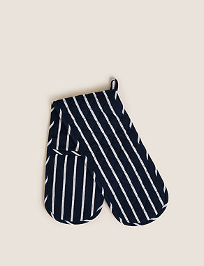 Striped Double Oven Glove Image 2 of 3