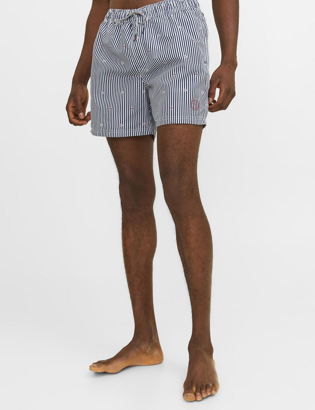 Striped Embroidered Swim Shorts 2 of 6