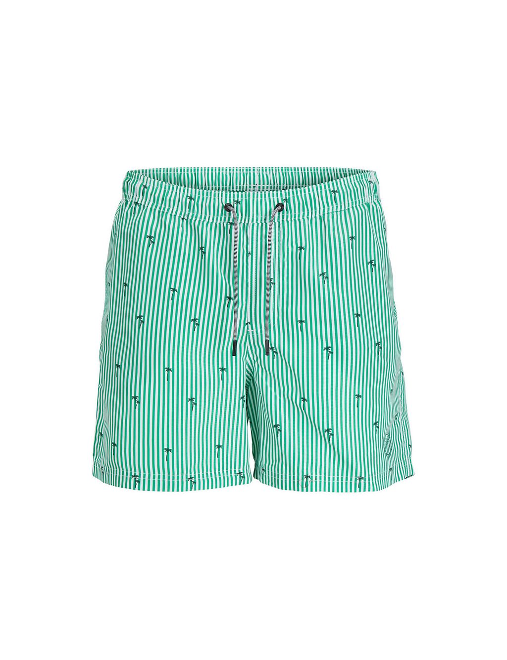 Striped Embroidered Swim Shorts 1 of 4