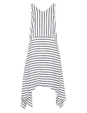 Striped Fit & Flare Dress Image 2 of 4