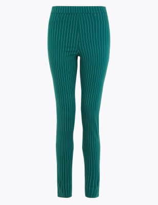 Striped High Waisted Jeggings M S Collection M S