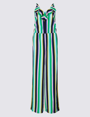 marks and spencer striped jumpsuit