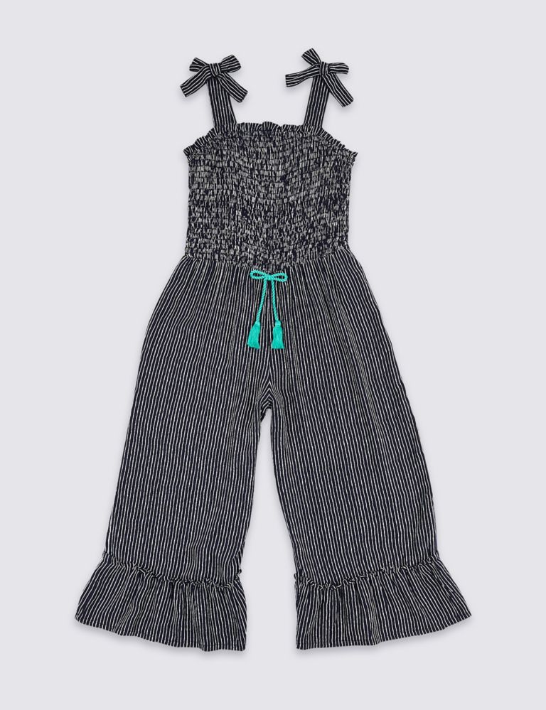 Striped Jumpsuit with Tassel cord (3-16 Years) 2 of 4