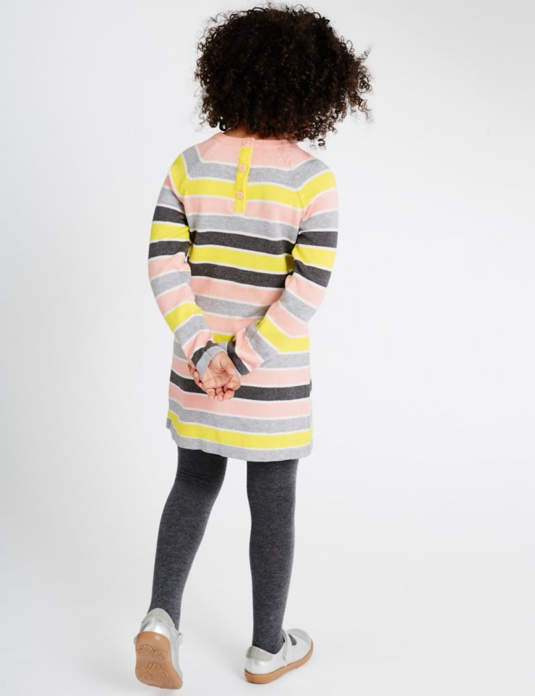 Striped Knit Dress with Tights (1-7 Years) 3 of 5
