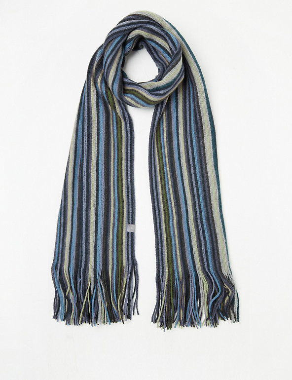 Gray Single NoName Gray fringed scarf WOMEN FASHION Accessories Shawl Gray discount 93% 