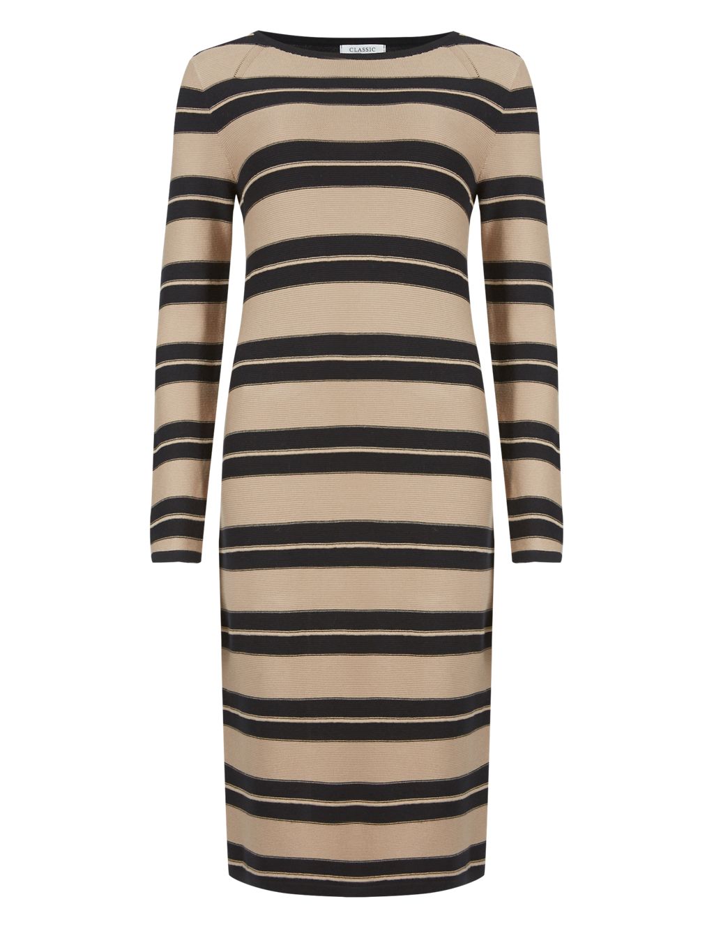 Striped Knitted Tunic Dress 1 of 4
