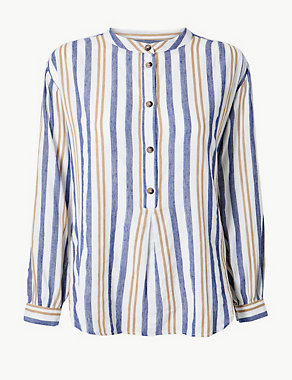 Striped Long Sleeve Blouse Image 2 of 4