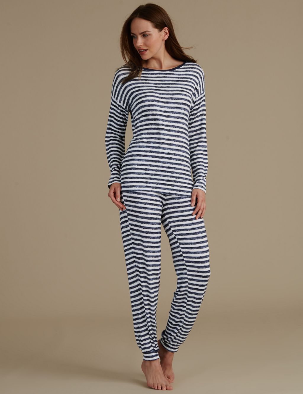 Striped Long Sleeve Pyjama Top 2 of 6