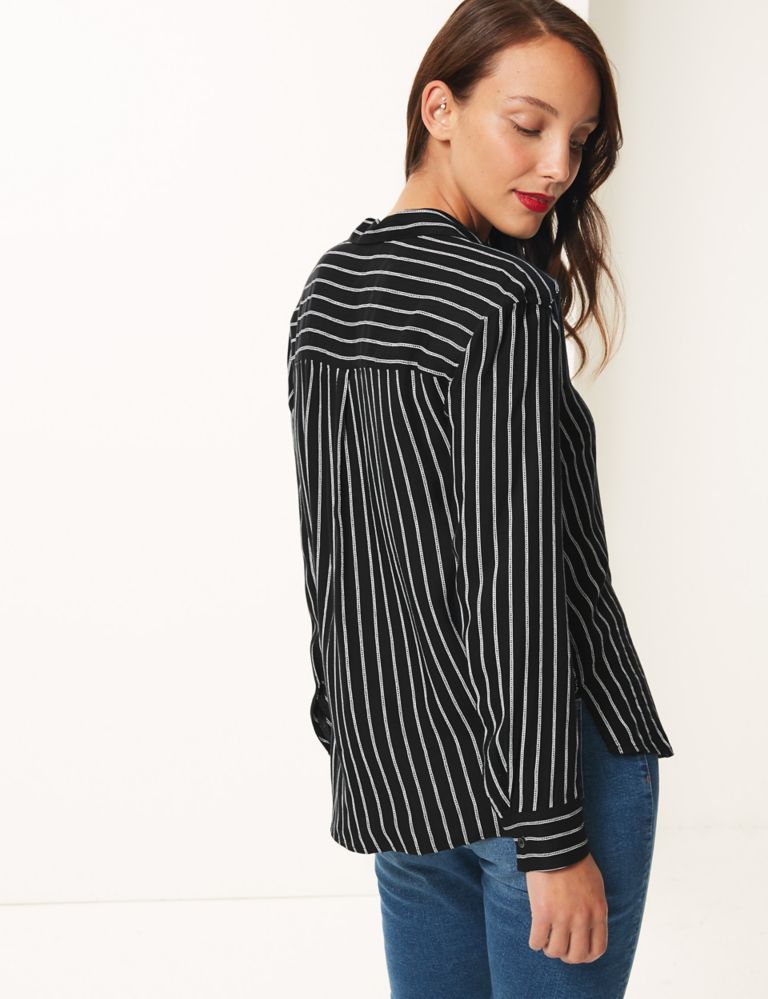 Striped Long Sleeve Shirt 4 of 4