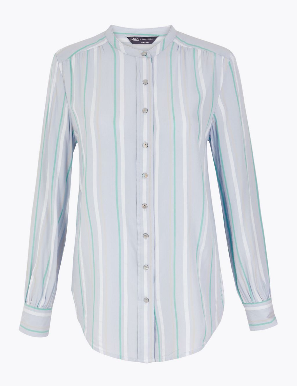 Striped Longline Shirt | M&S Collection | M&S