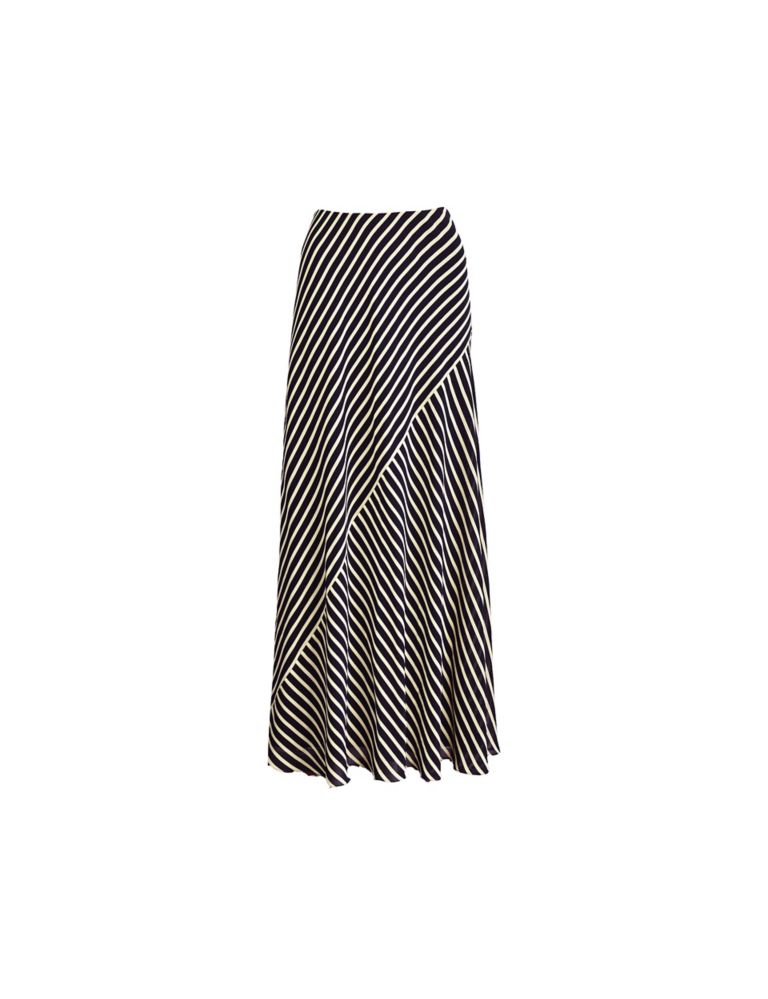 Striped Maxi Slip Skirt 2 of 4