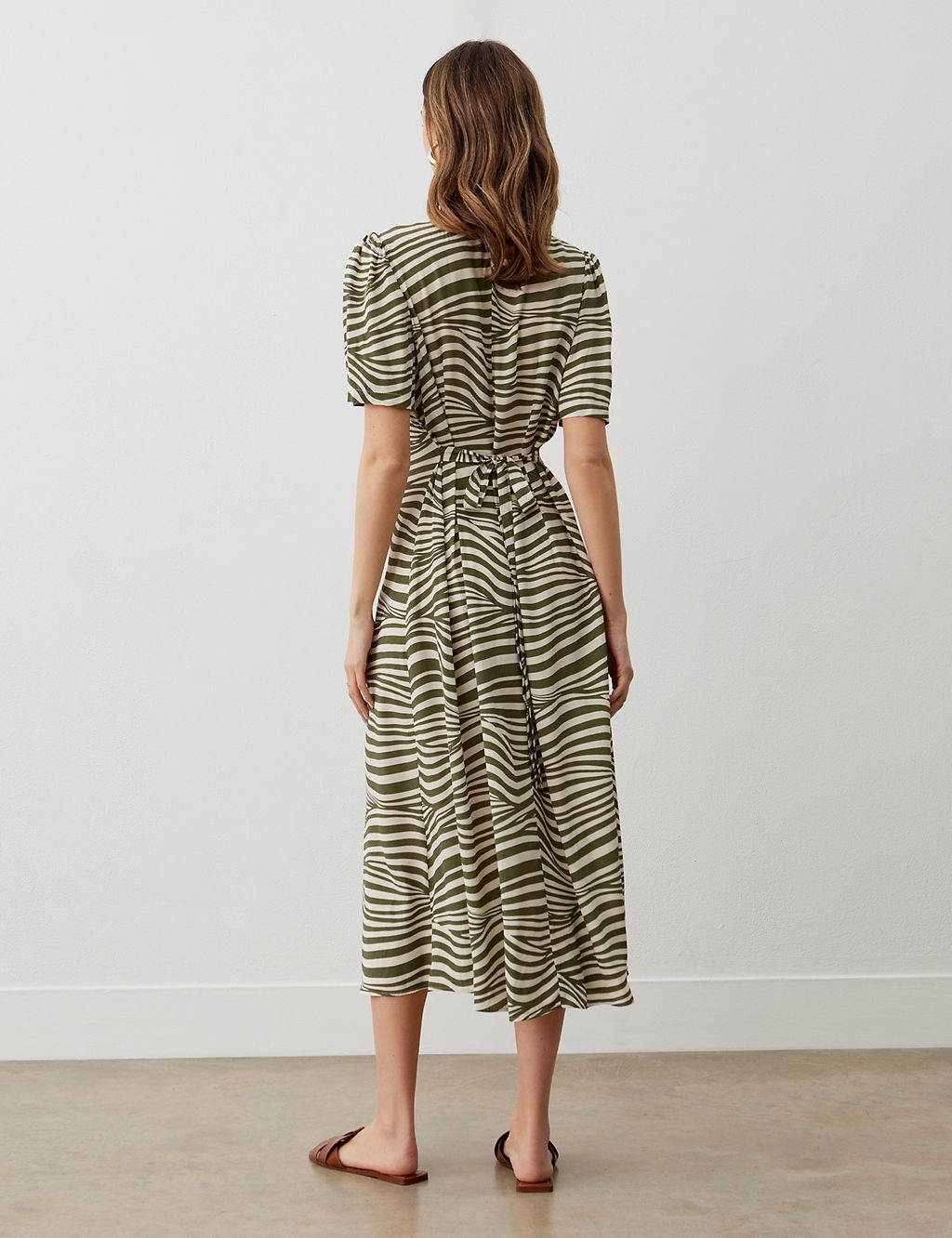 Striped Midaxi Shirt Dress 1 of 4