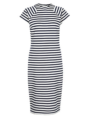 Striped Midi Dress Image 2 of 5