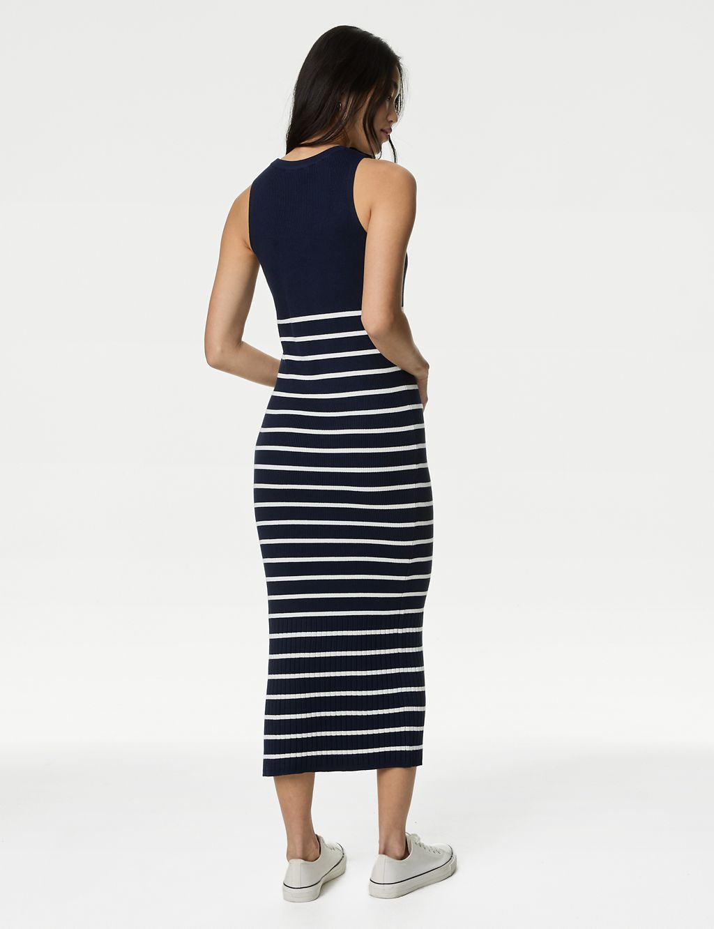 Striped Midi Knitted Dress 4 of 5