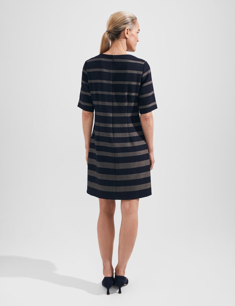Hobbs blue and white 2025 striped dress