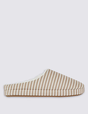 Striped Mule Slippers Image 2 of 6
