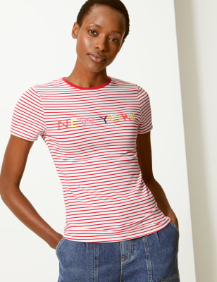 marks and spencer fitted t shirts