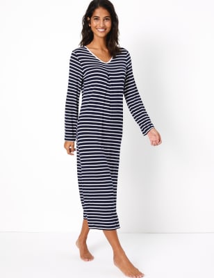 Striped Nightdress M S Collection M S