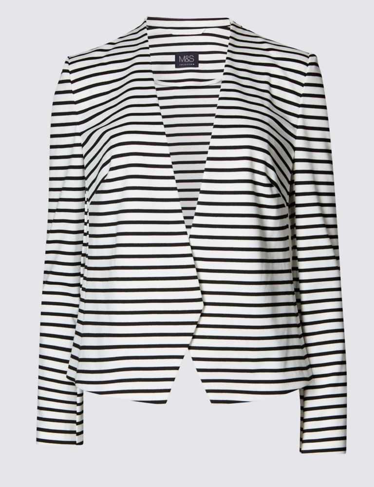 Striped Open Front Jacket 2 of 4