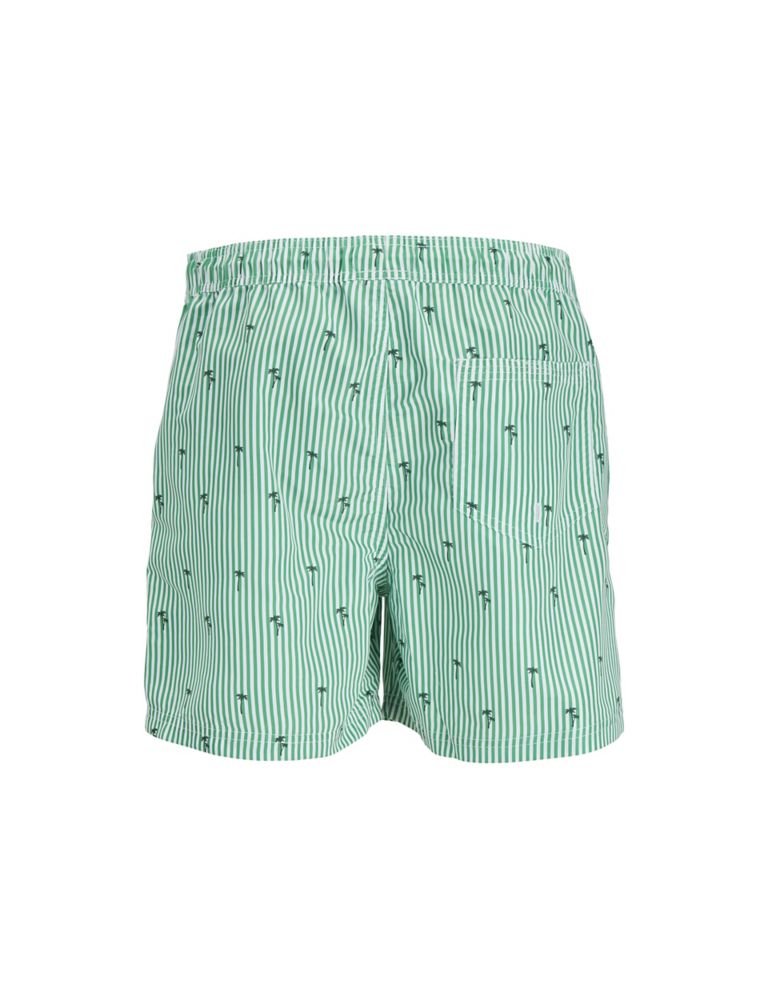 Striped Palm Print Swim Shorts (8-16 Yrs) 3 of 8