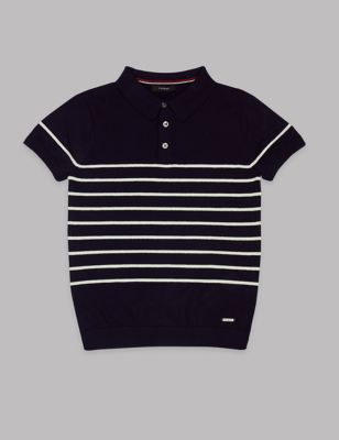Striped Polo Shirt (3-14 Years) Image 2 of 3
