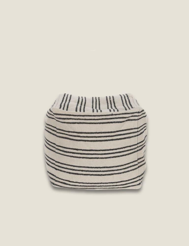 Striped Pouffe 1 of 2