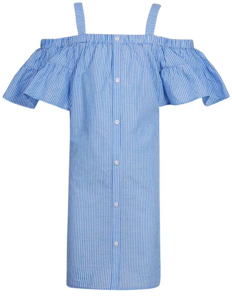 Striped Pure Cotton Dress (3-16 Years) 4 of 5