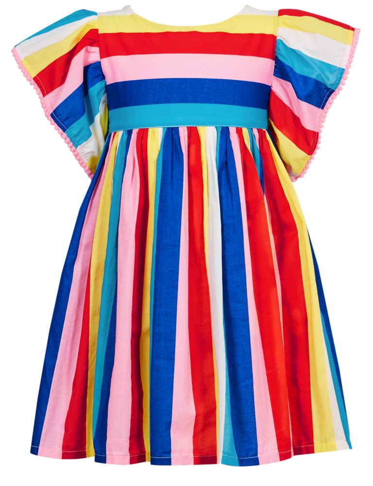 Striped Pure Cotton Dress (3 Months - 7 Years) 5 of 6