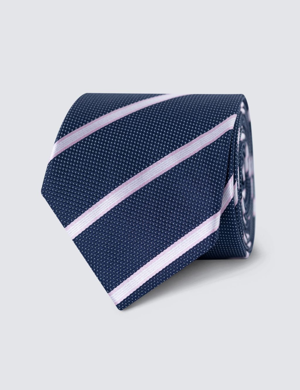 Striped Pure Silk Tie 3 of 3