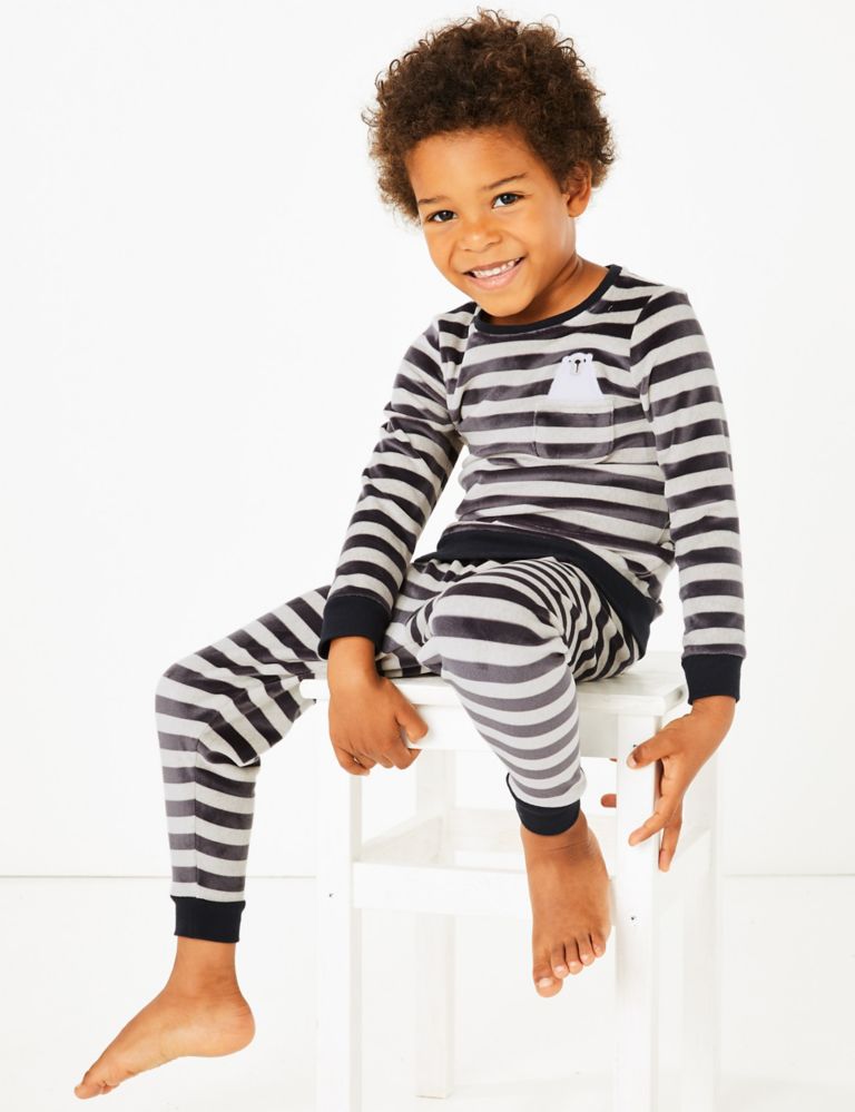 Striped Pyjama Set (1-7 Years) 1 of 4