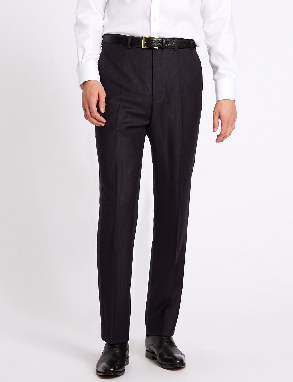 Striped Regular Fit Wool Trousers 3 of 6
