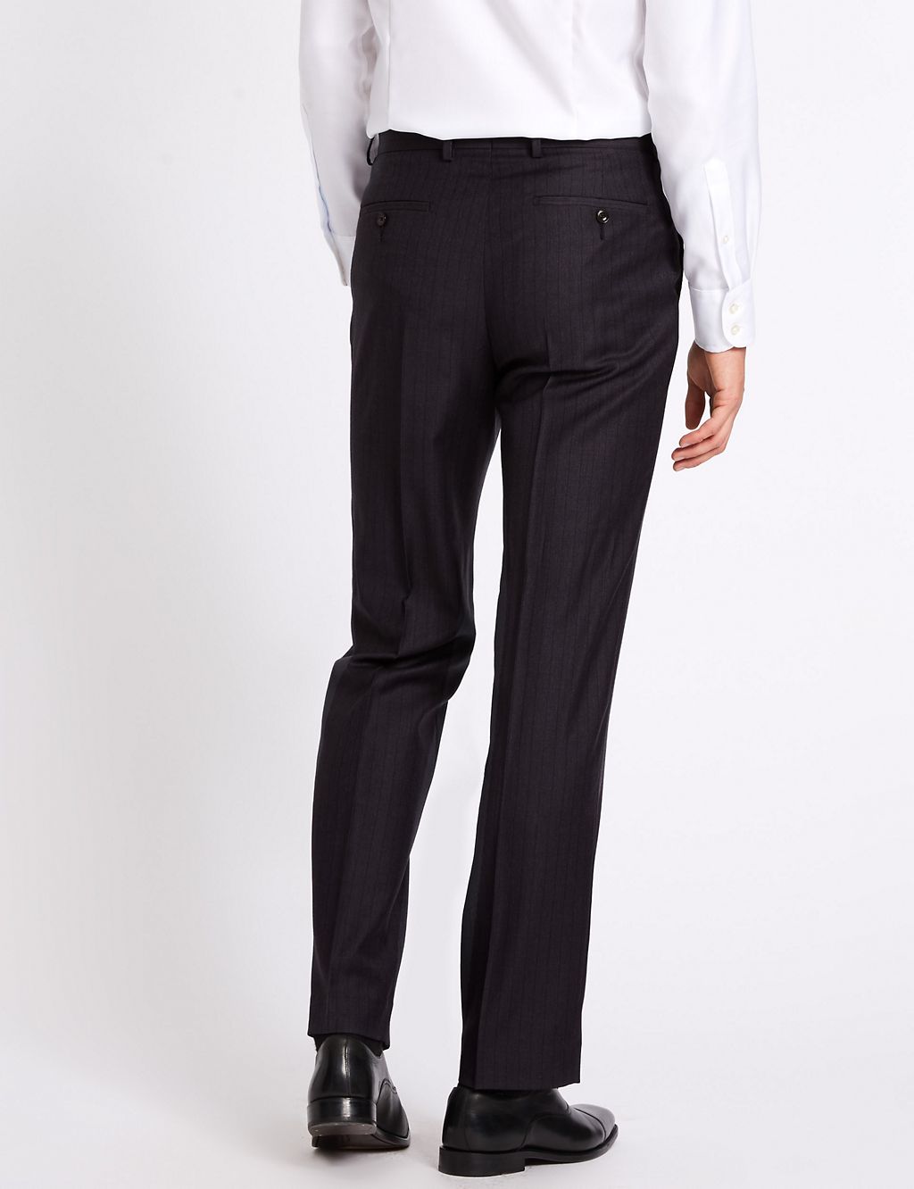 Striped Regular Fit Wool Trousers 4 of 6