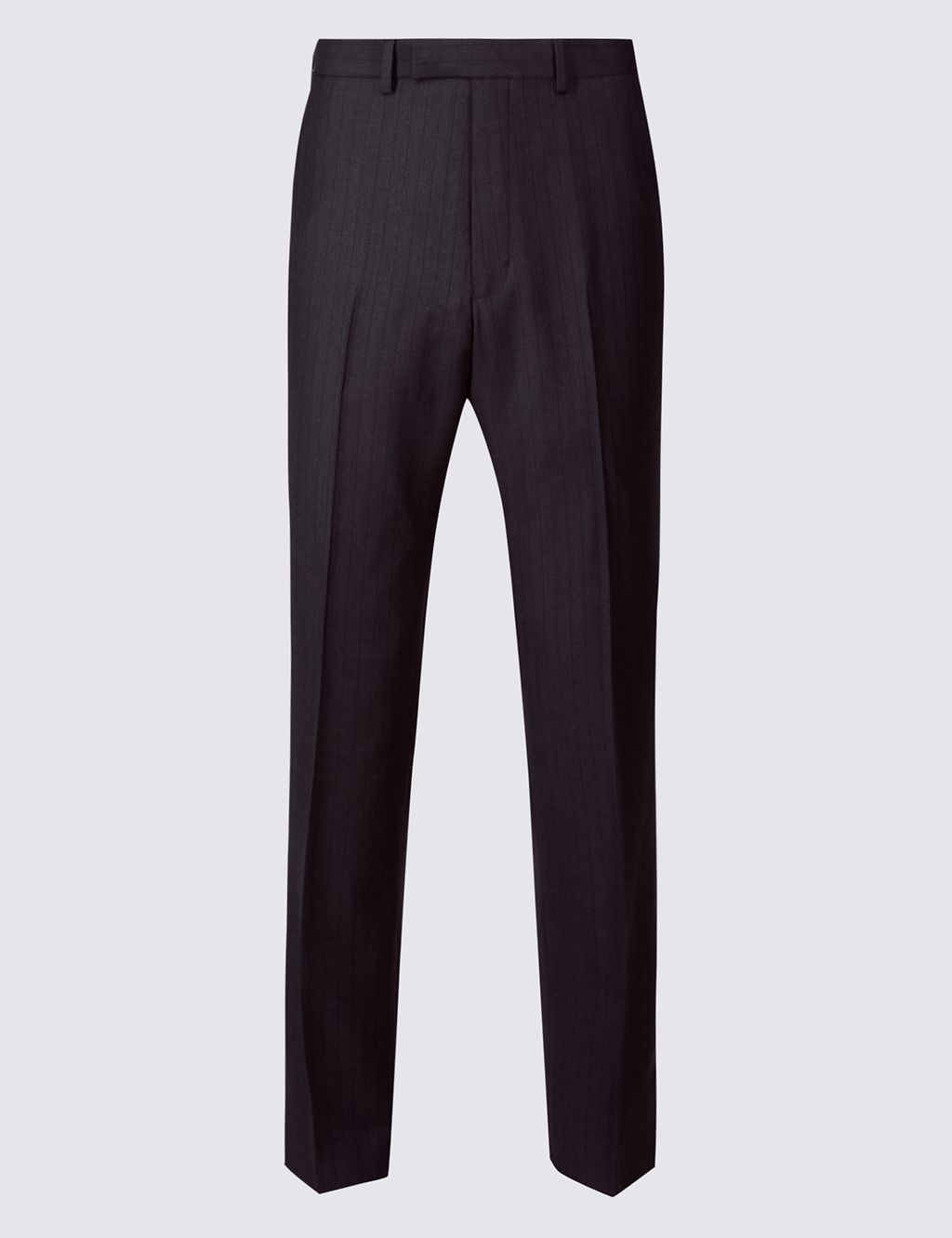 Striped Regular Fit Wool Trousers 1 of 6