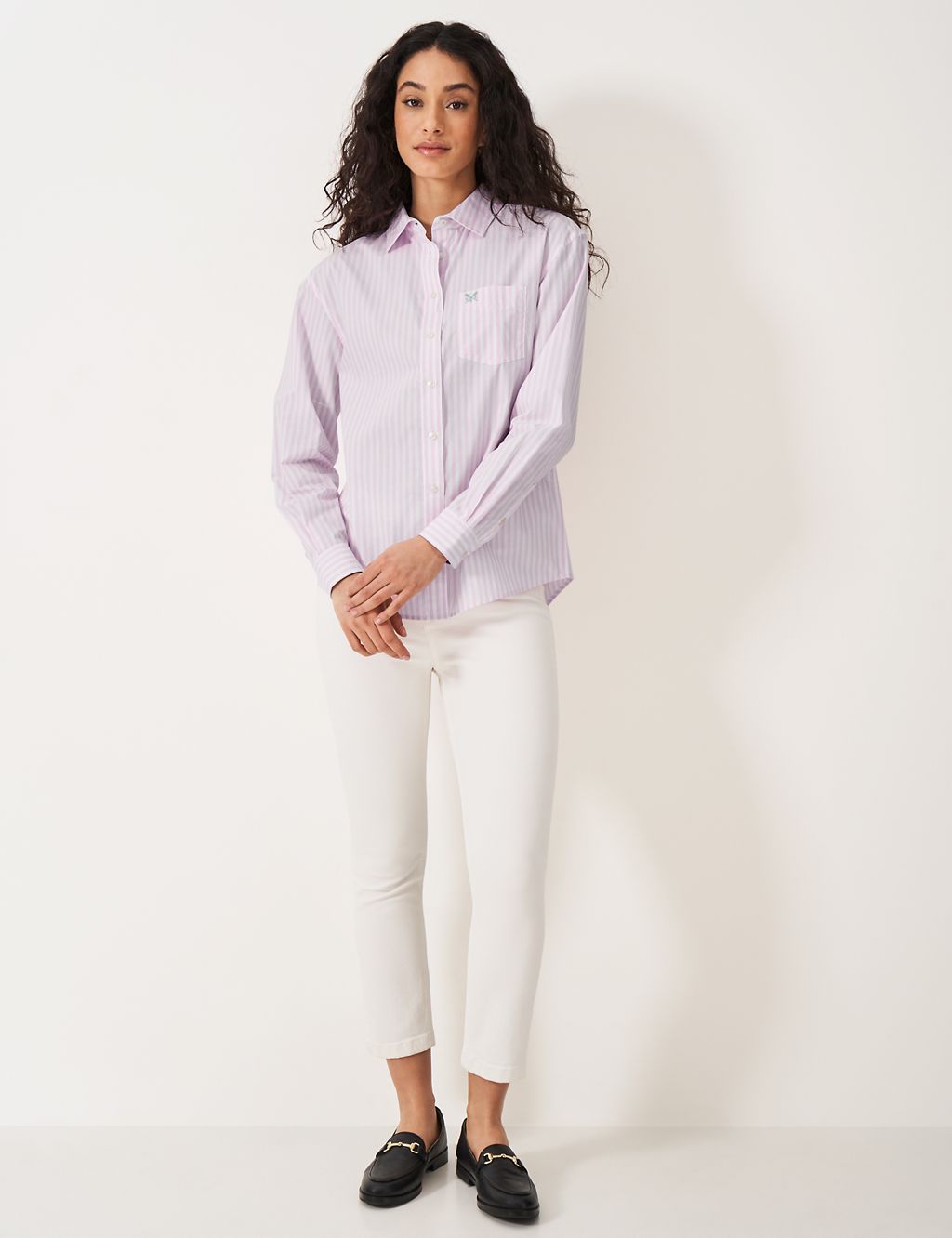 Striped Relaxed Button Through Shirt 2 of 5