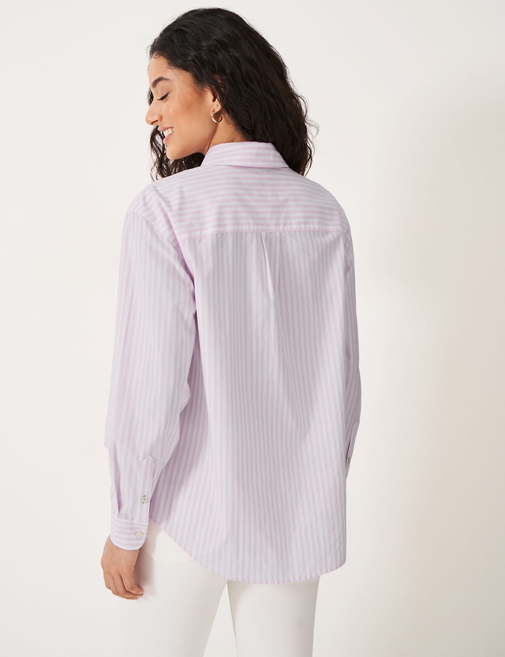 Striped Relaxed Button Through Shirt 4 of 5