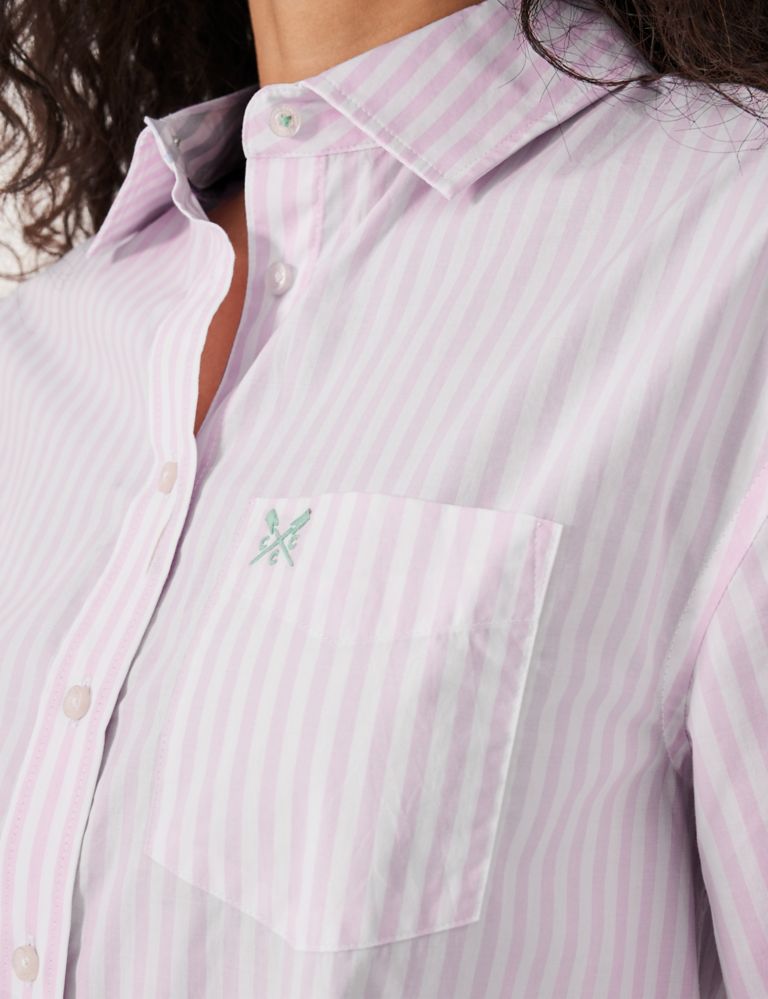 Striped Relaxed Button Through Shirt 5 of 5