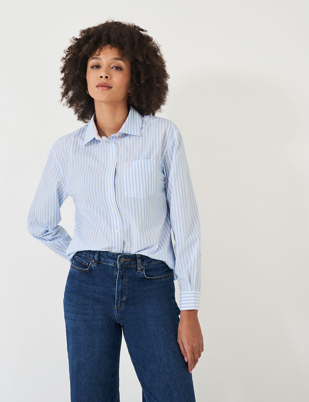 Striped Relaxed Button Through Shirt 3 of 6