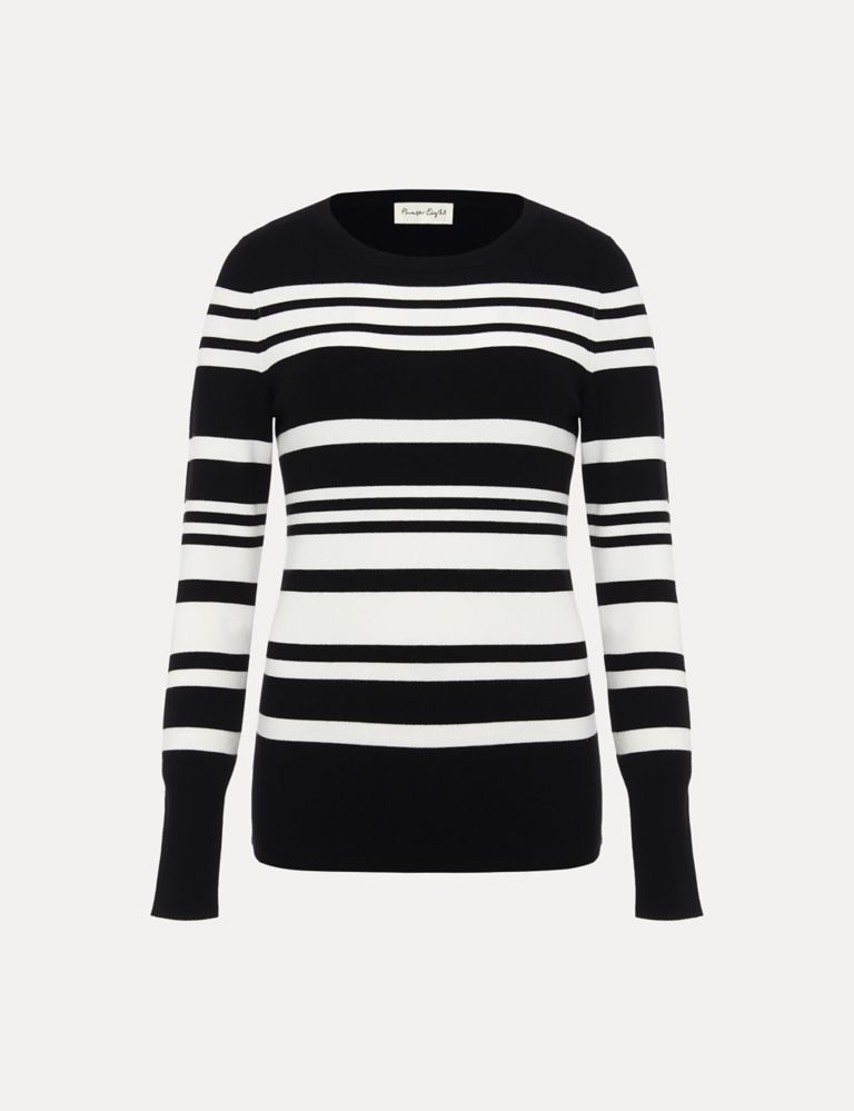 Striped Ribbed Round Neck Jumper 2 of 7